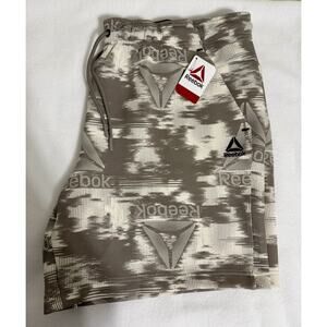 Reebok Mens Credential Knit Short -Driftwood Print- 2XL- Zip Pocket - New